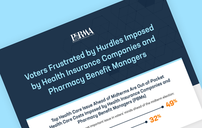 Teaser image of an infographic showing how voters are frustrated by hurdles imposed by health insurance companies and pharmacy benefit managers